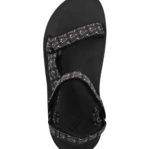 Teva black white men winsted sandals slide Size 13